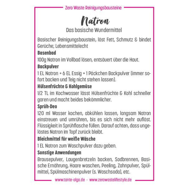 Postkarte DIY Reinigungsmittel Natron DIN A6