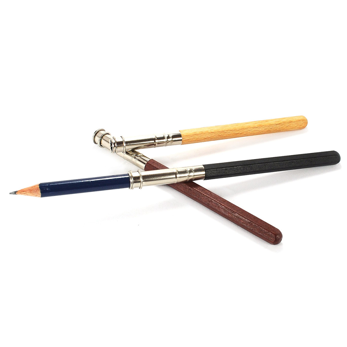 E+M Peanpole Wood Pencil Extender - Mahogany