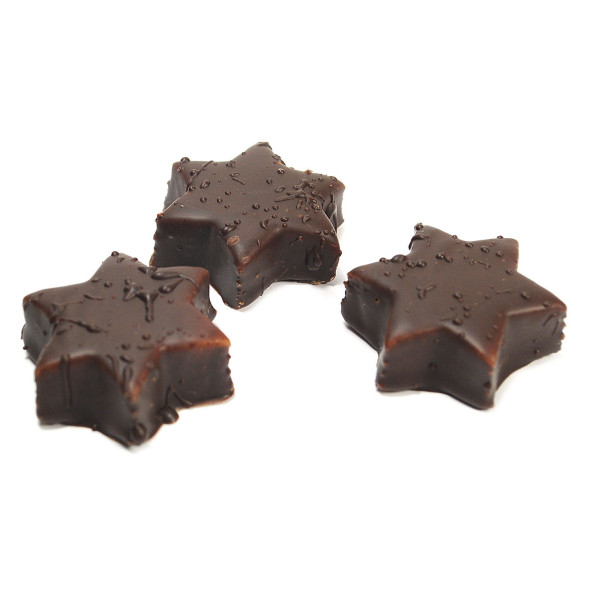 Marzipanstern mit Schokoglasur vegan
