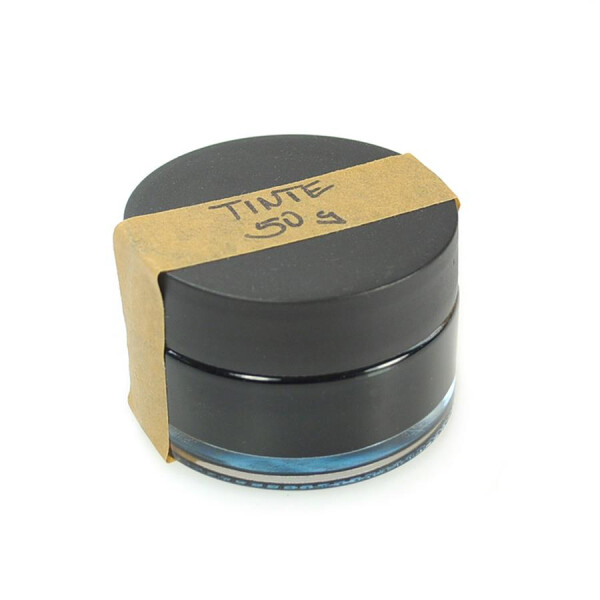 Tinte Königsblau Glastiegel 50 ml