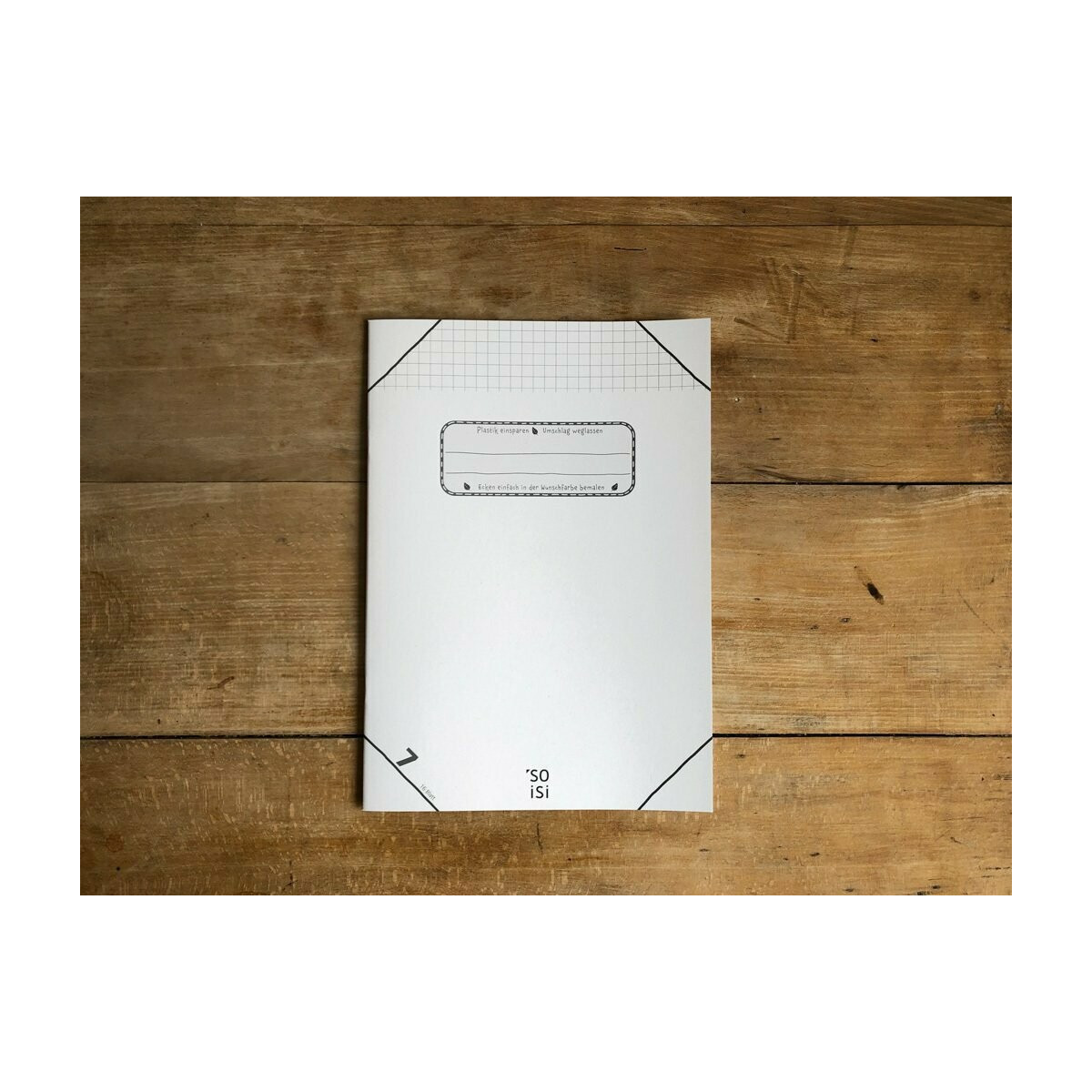 4270001170194 - Soisi Recycling-Schulheft DIN A4 Nr 7 Großkaro ohne Rand