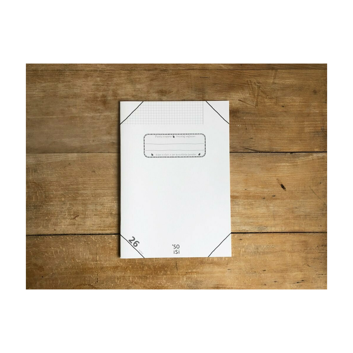 4270001170163 - Schulheft So Isi DIN A4 Nr 26 kariert weißer Rand | Papier