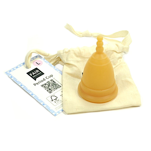 Menstruationstasse Naturkautschuk L