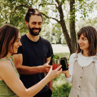 Trinkglas aus Weinflasche 2er Set Weiß Rebottled