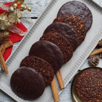 Mandel-Elisenlebkuchen schokoliert vegan