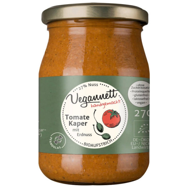 Vegannett Aufstrich Tomate Kaper 270 g - DEL