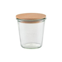 Weck Sturzglas 290 ml hoch mit Holzdeckel