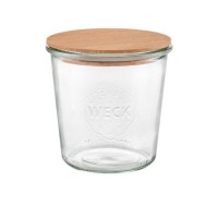 Weck Sturzglas 580 ml mit Holzdeckel