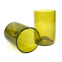 Trinkglas aus Weinflasche 4er Set Mix Rebottled