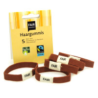Haargummi Bio-Baumwolle, 5 Stk