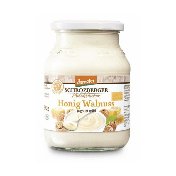 Joghurt Honig Walnuss 500 g Schrozberg Demeter