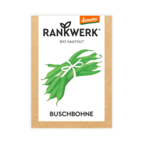 Saatgut Bio Buschbohne in der Papiertüte