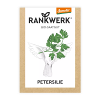 Saatgut Bio Petersilie in der Papiertüte