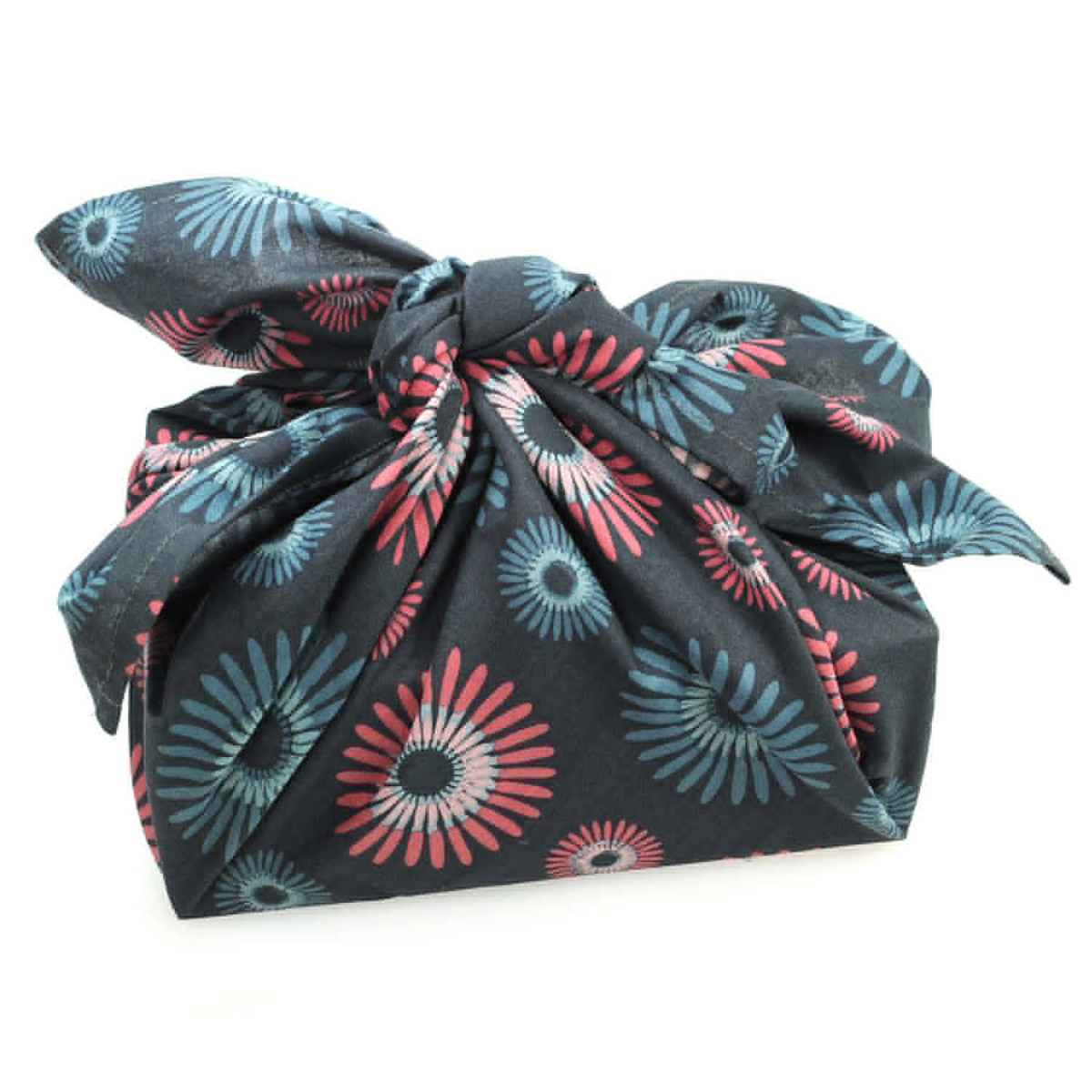 4260460570437 - Furoshiki-Tuch Wintertraumblumen 75 x 75 cm | Bio-Baumwolle