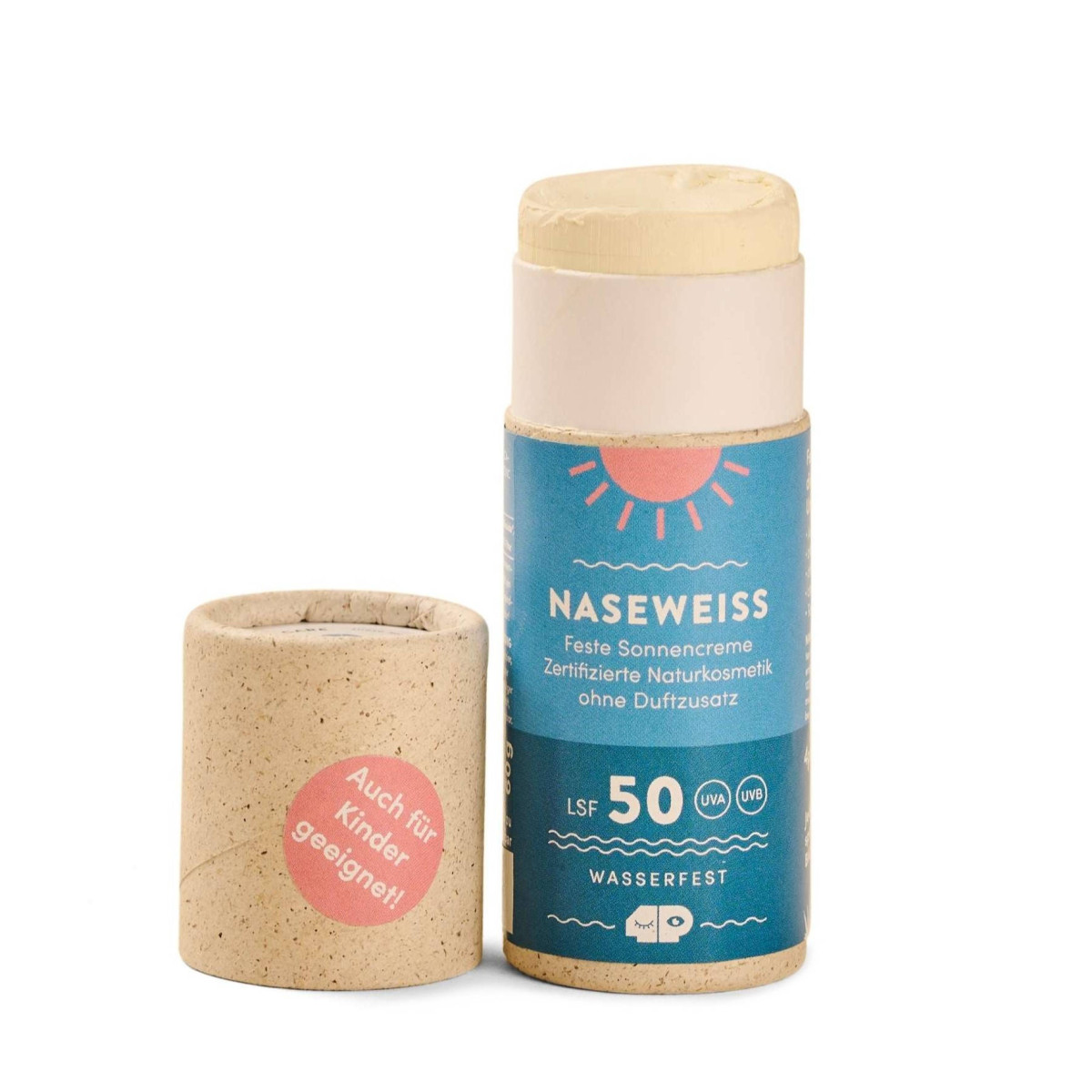 4270001701701 - 4 people who care Feste Bio-Sonnencreme Naseweiss LSF 50