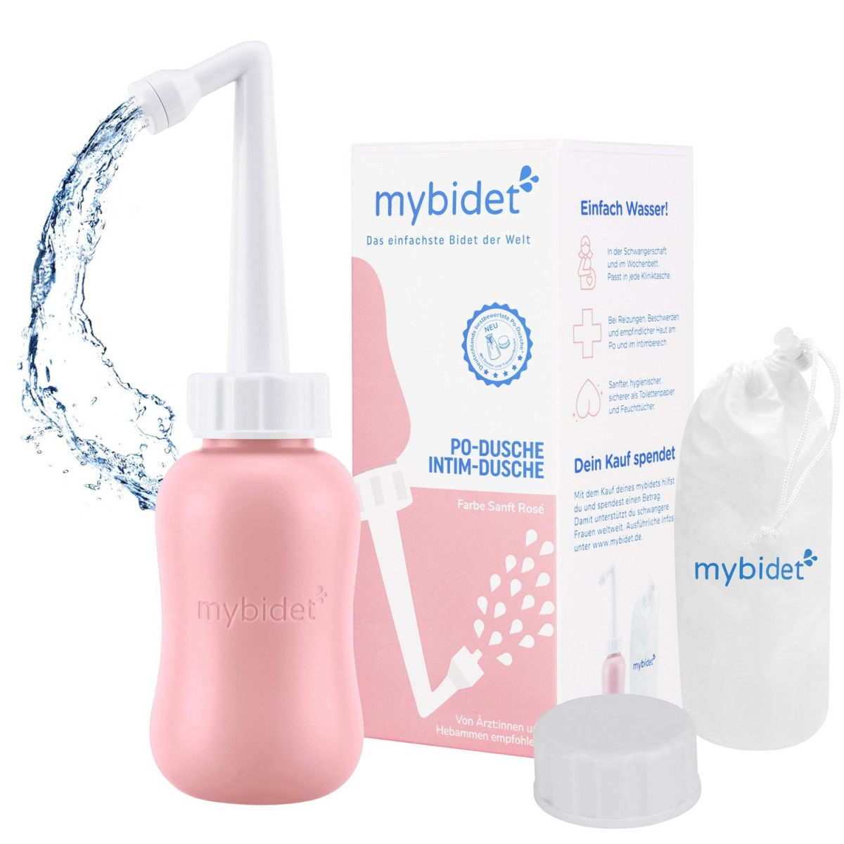 4262368580303 - MyBidet Po-Dusche Sanft Rosé | Kunststoff