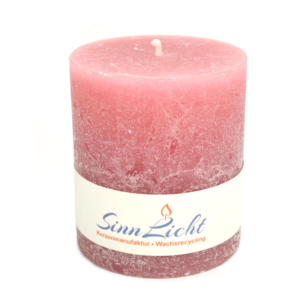 SinnLicht Kerze in der Farbe Pink