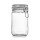 Drahtbügelglas 1.150 ml Vierkant, weißer Gummiring