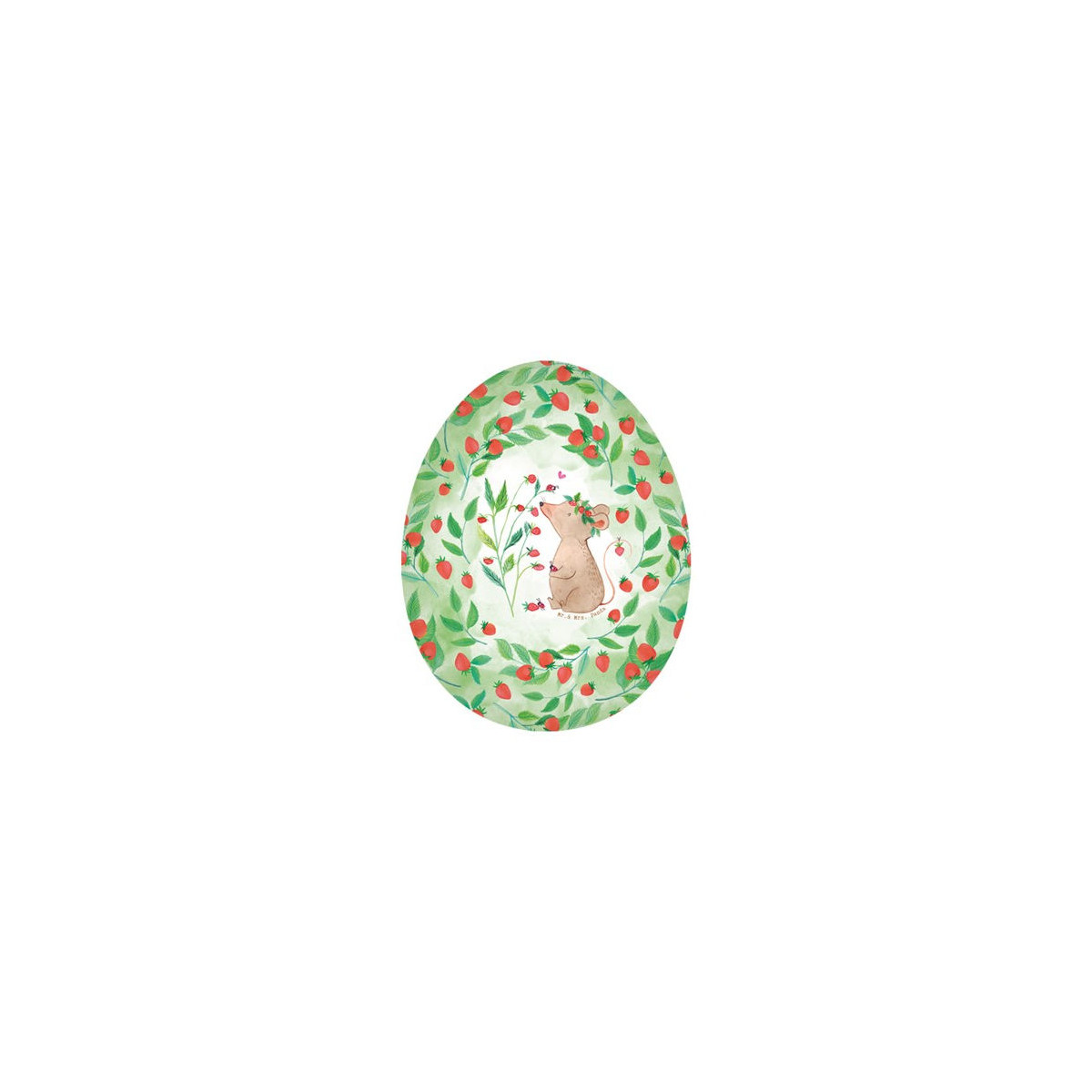 12111251 - Füll-Osterei Frühlingsmomente Erdbeermäuschen 12 cm
