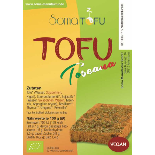 Toscana Tofu ca.120 g Soma Tofu
