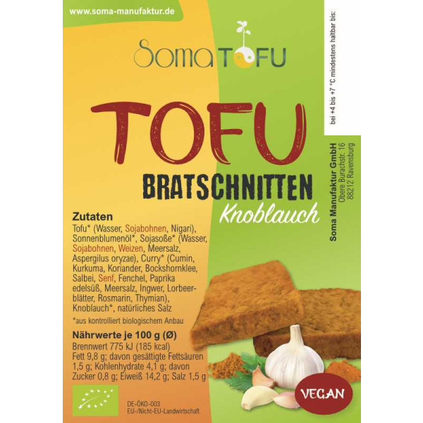 Bratschnitte Knoblauch ca. 100 g  Soma