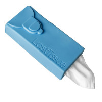 LastSwab Beauty Wattestäbchen in türkis und in der Hülle liegend
