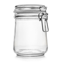 Drahtbügelglas 800 ml, weiß