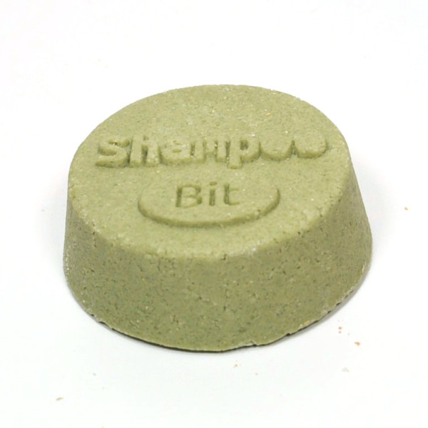 Alge Grüntee ShampooBit grünes rundes Seifenstück