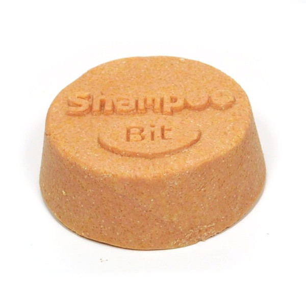 Orangen-Salbei ShampooBit oranges rundes Seifenstück