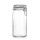 Drahtbügelglas 1.550 ml Vierkant, weißer Gummiring